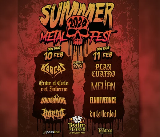 En febrero, la Ciudad de Buenos Aires se prepara para recibir uno de los eventos ms destacados del verano en el gnero metal: el Summer Metal Fest 2024 con dos fechas programadas que incluye reconocidas bandas de metal argentinas, tanto consagradas como emergentes